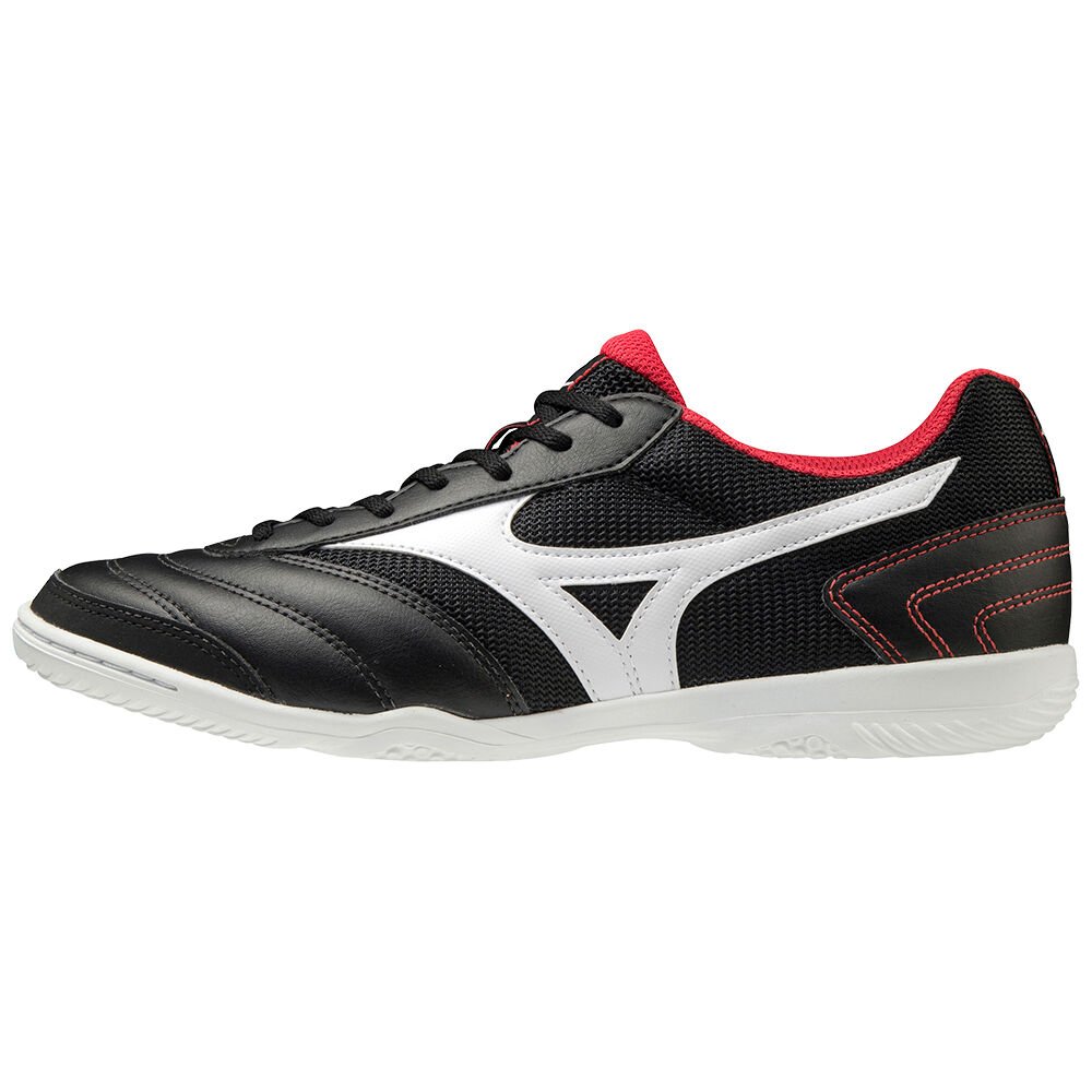 Mizuno MRL Sala Club IN Női Focicipő Fekete/Titán/Piros SFN425167